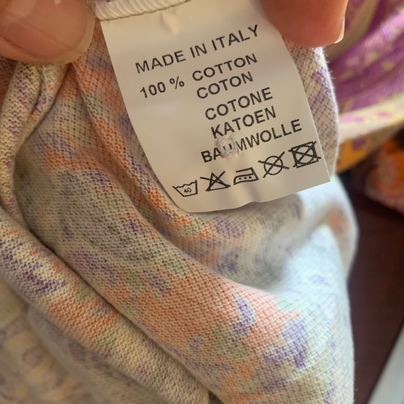 ETRO Men's short sleeves polo knit all over printed top - Picture 7 of 7